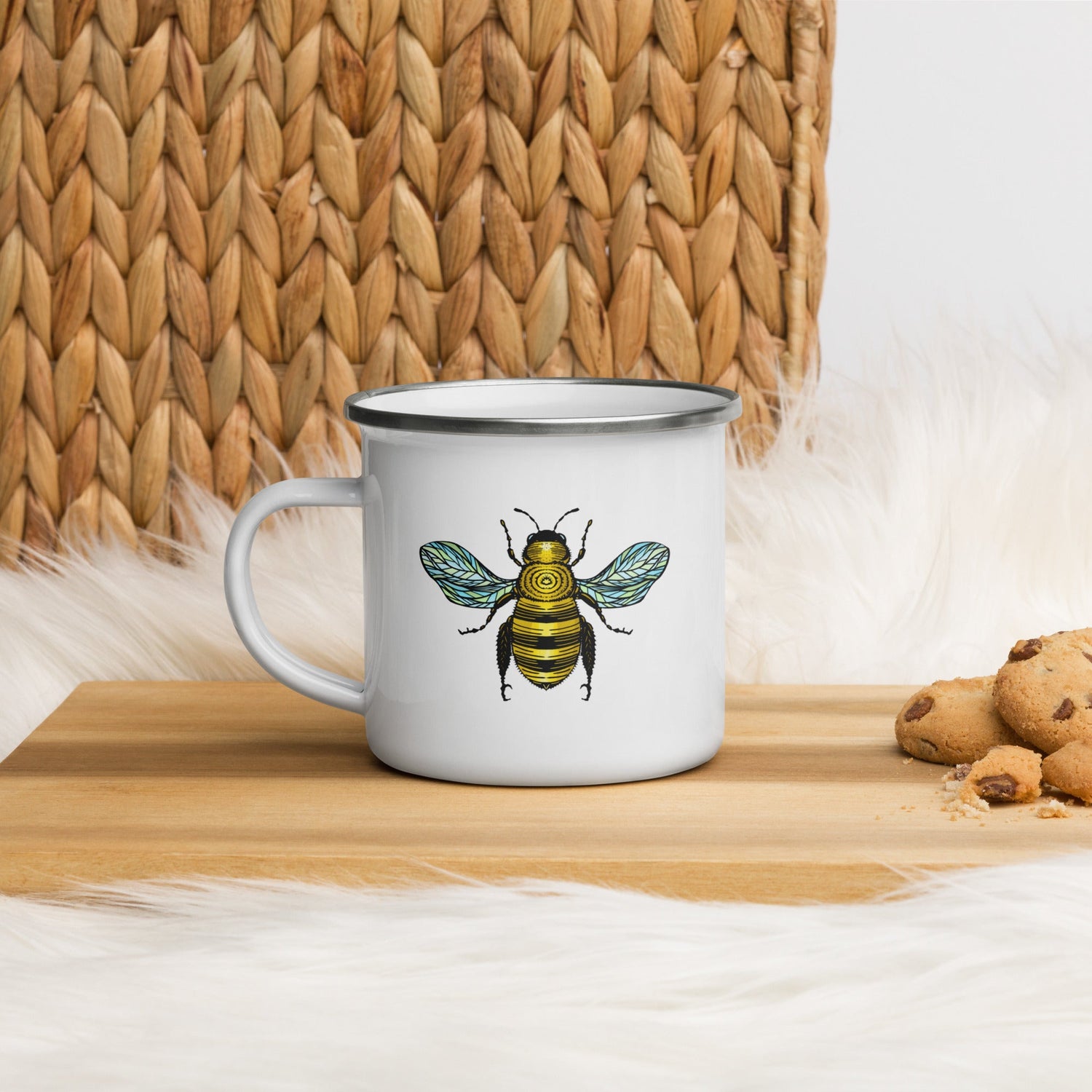 Oh, Honey enamel mug, Three in the Trees