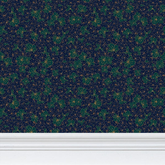 Verdant Bloom Wallpaper - Three in the Trees