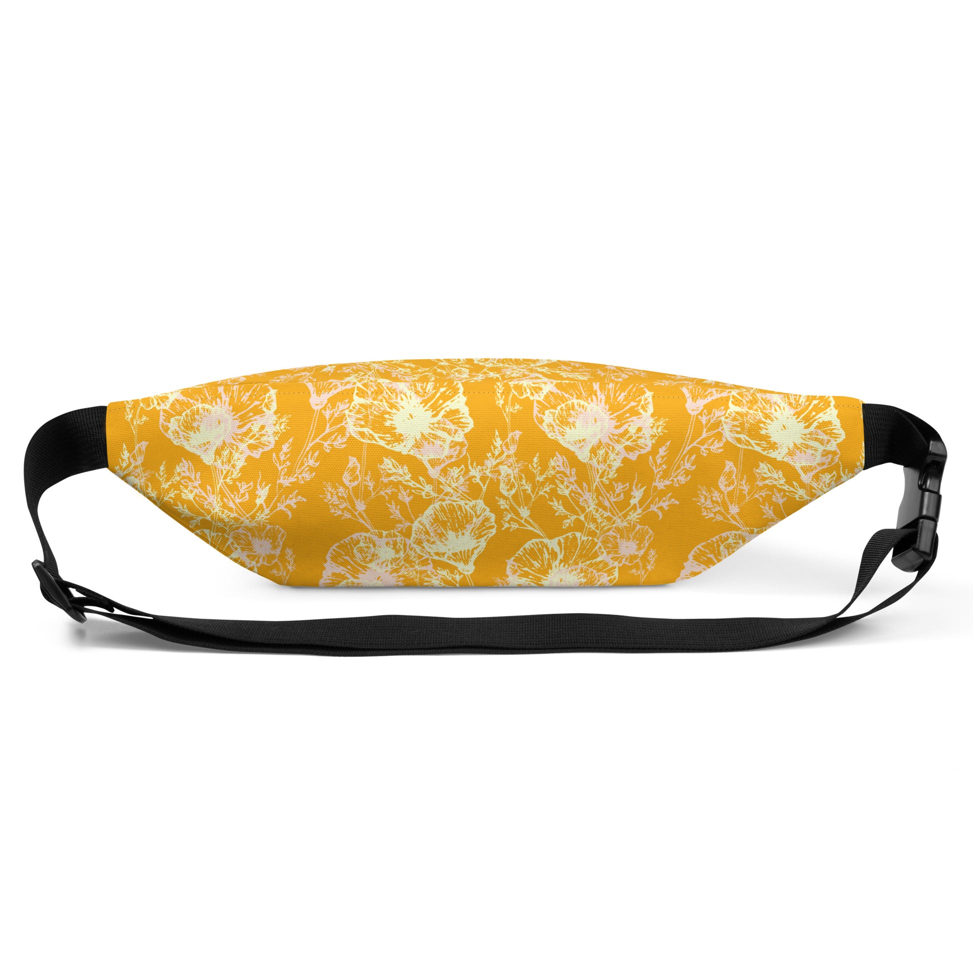all over print fanny pack, Poppy Sorbet, Three in the Trees, back