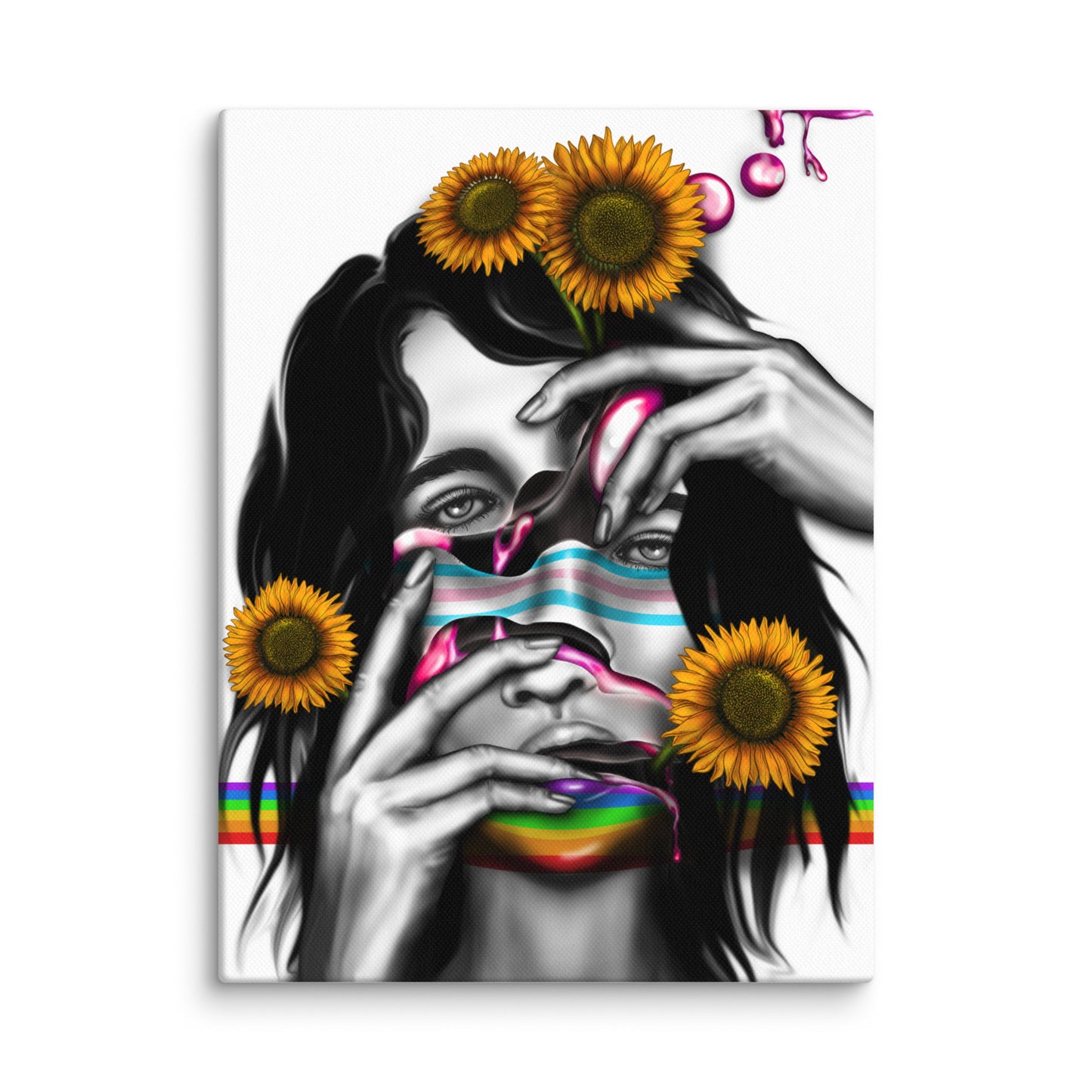 Disseverance Canvas Print, 12x16, Three in the Trees
