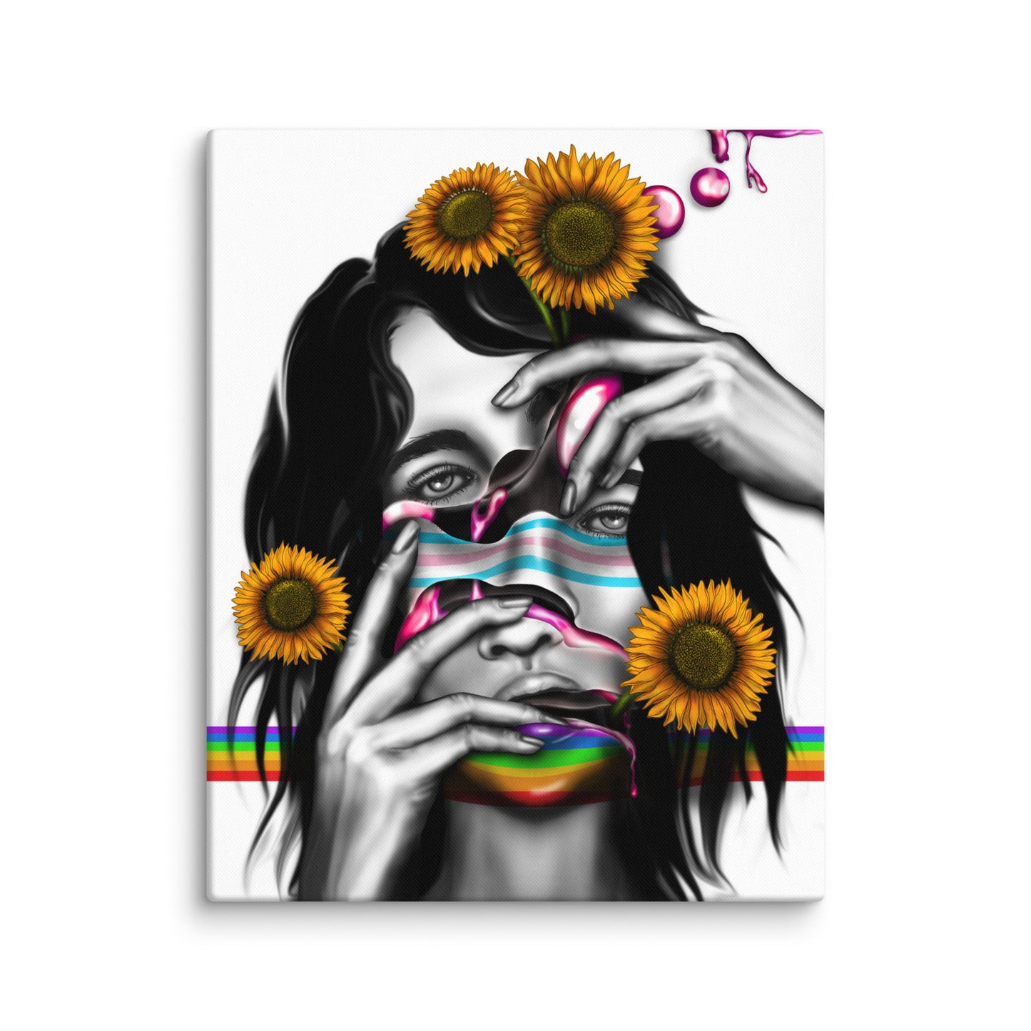 Disseverance Canvas Print, 16x20, Three In The Trees