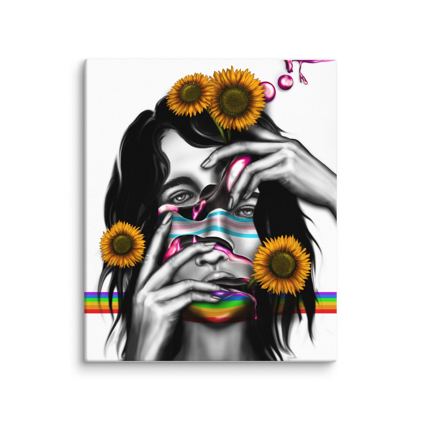 Disseverance Canvas Print, 20x24, three in the trees