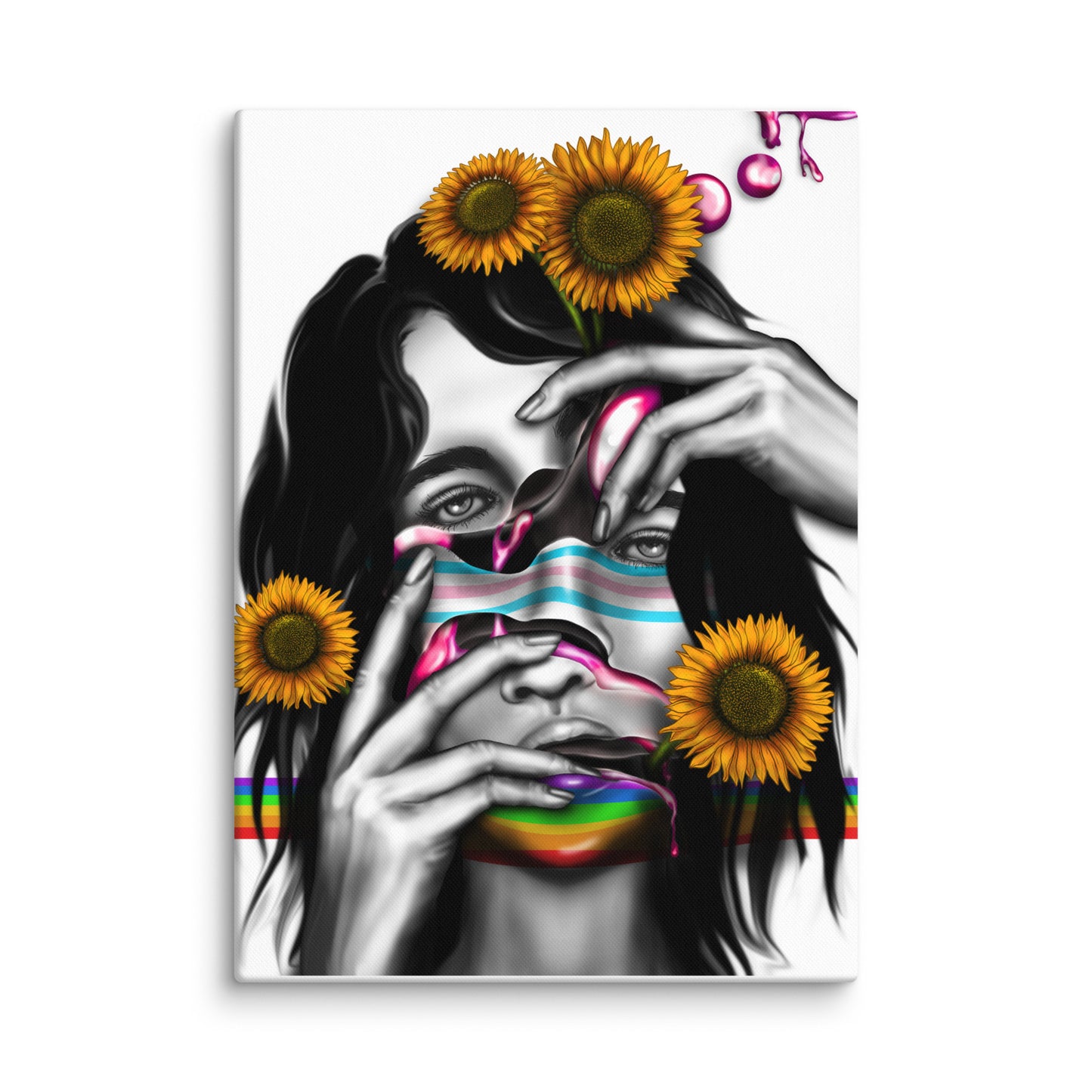 Disseverance Canvas Print, 20x28, Three in the trees
