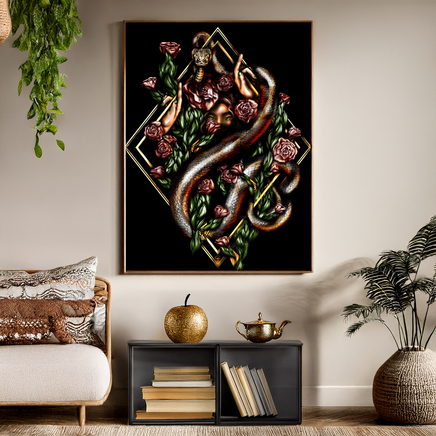 Gilded Eve Fine Art Poster - Three in the Trees