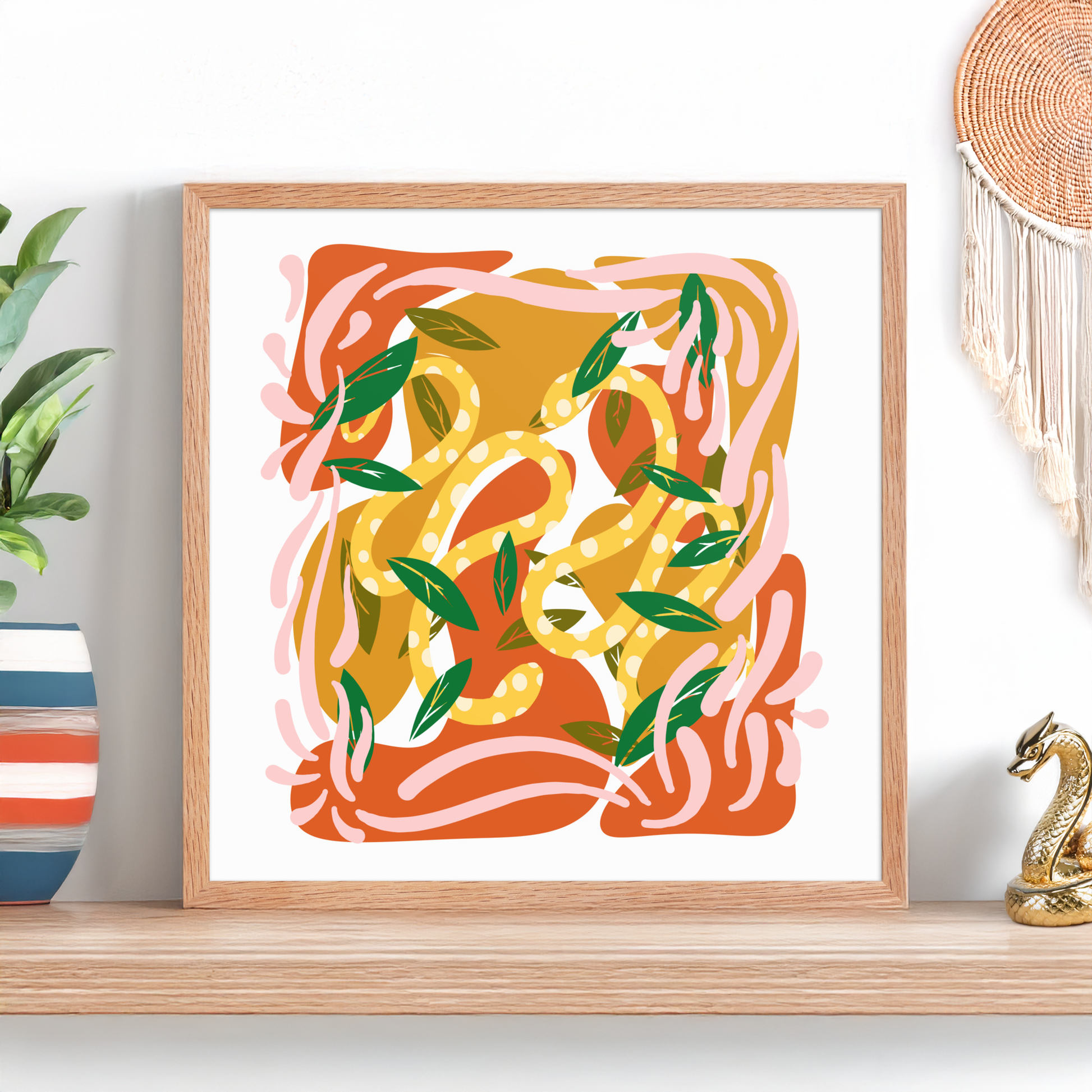 Second Nature framed poster - Three in the Trees