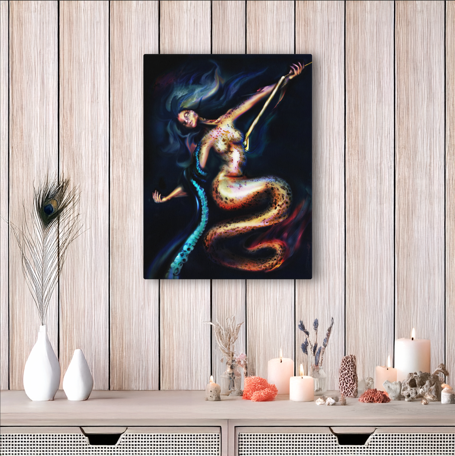 The Hunted Fine Art Poster - Three in the Trees