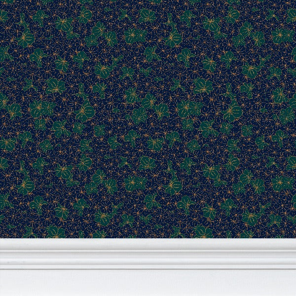 Verdant Bloom Wallpaper - Three in the Trees