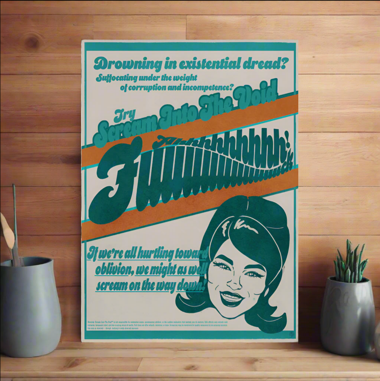 Scream Into The Void Fine Art Poster - Three in the Trees