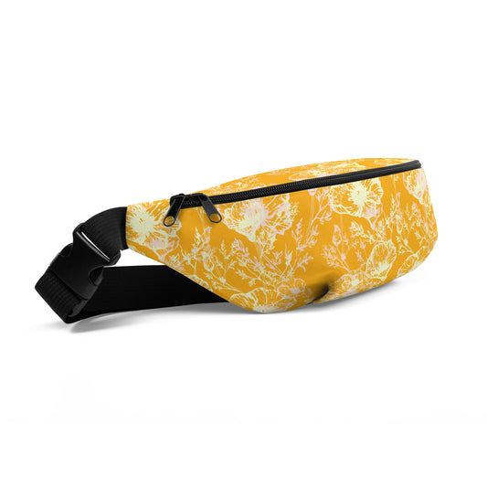 all over print fanny pack, Poppy Sorbet, Three in the Trees