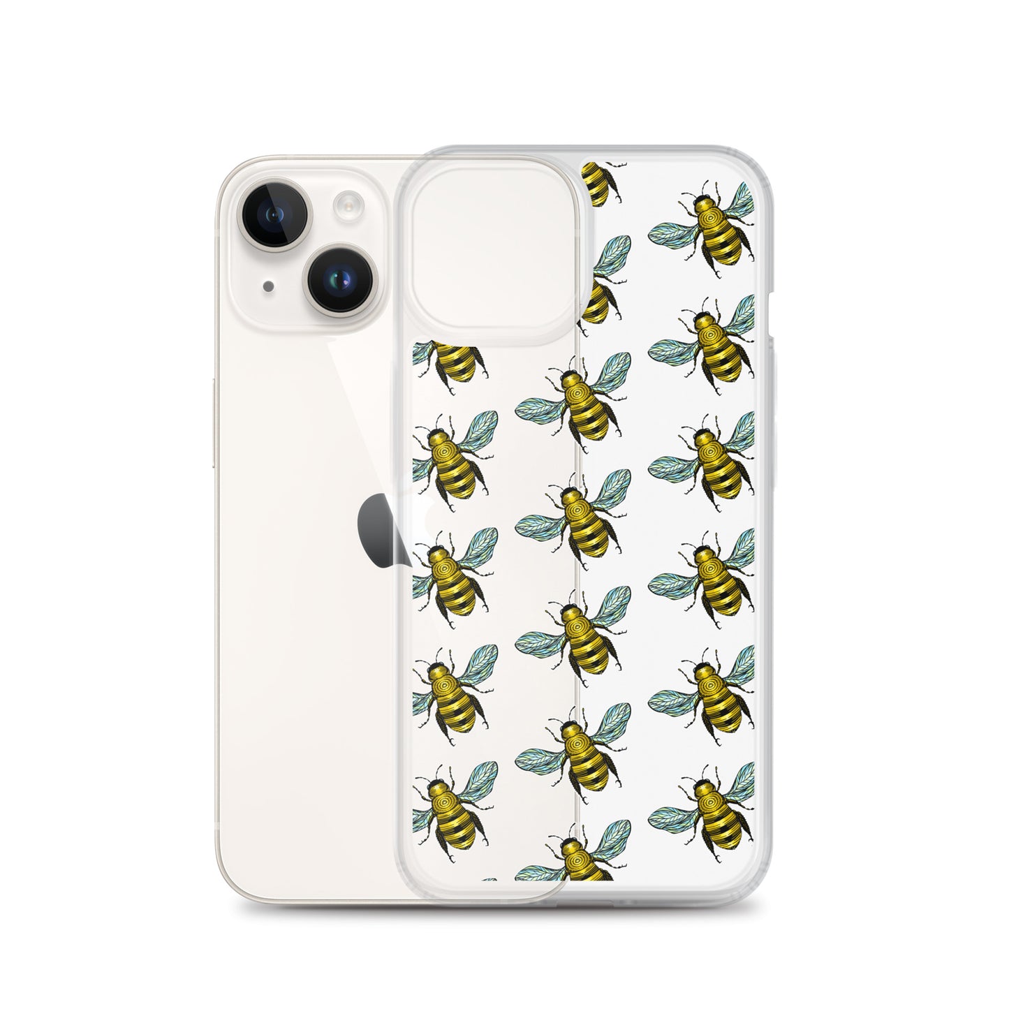 Honey bee pattern iphone case