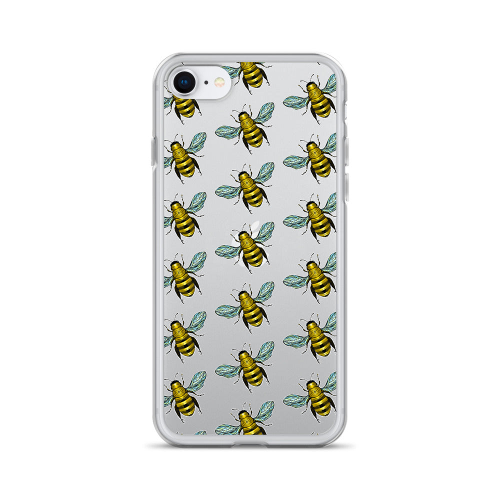 Honey bee pattern iphone case