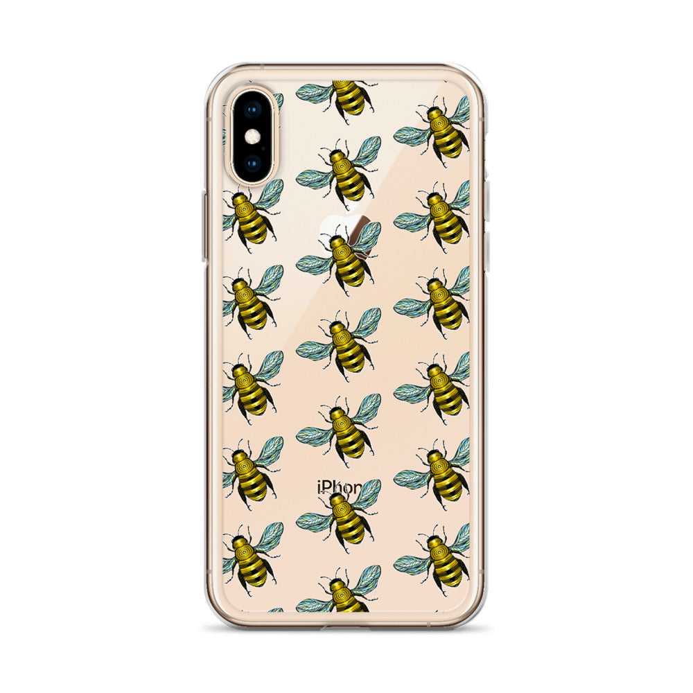 Honey bee pattern iphone case