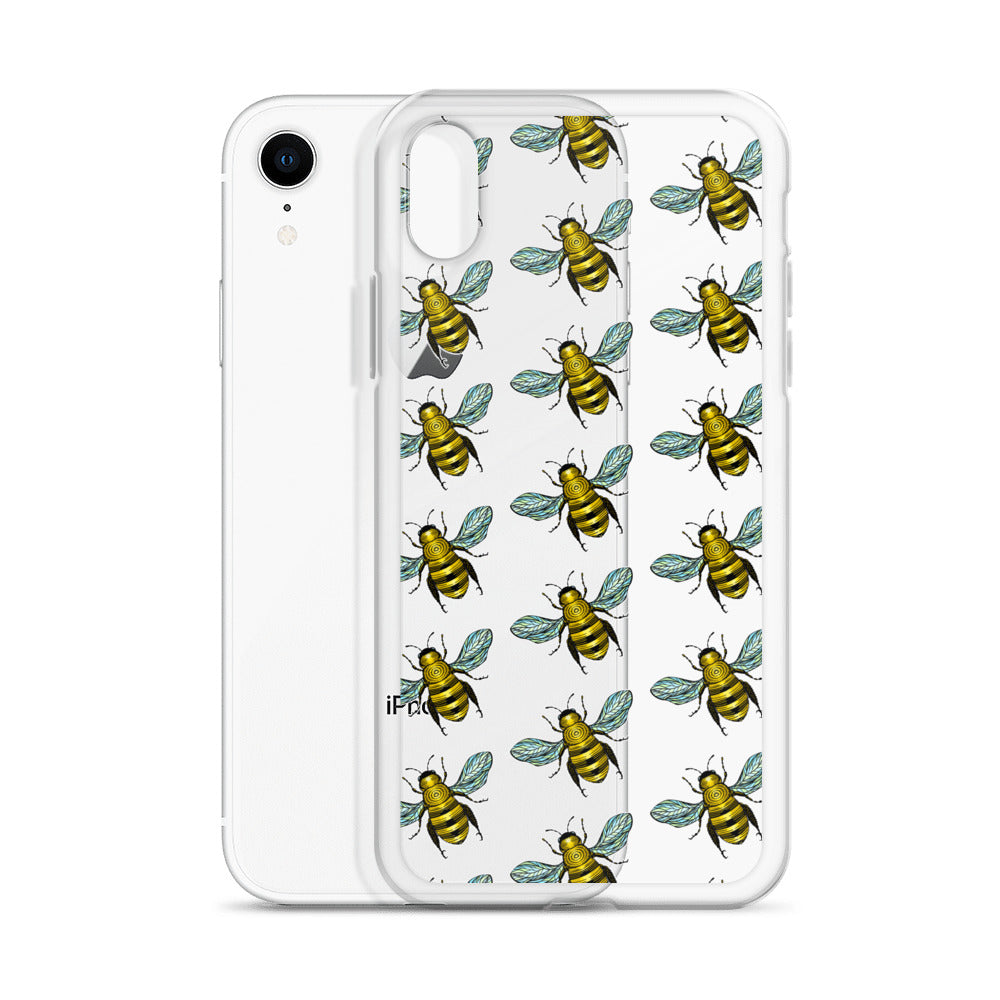 Honey bee pattern iphone case