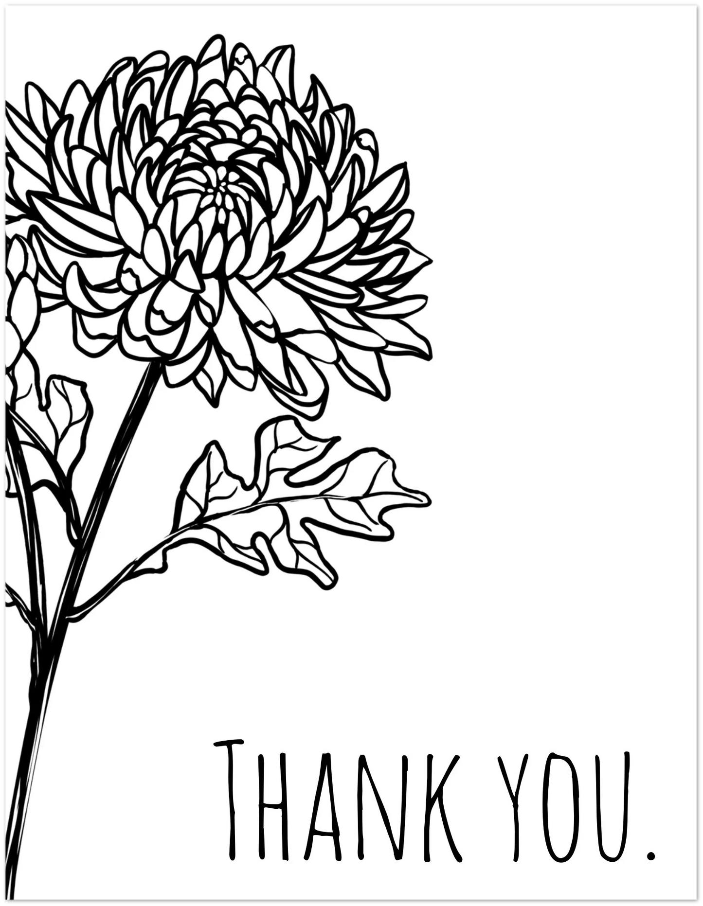 Floral Thank You Cards | pack of 10 - Three in the Trees