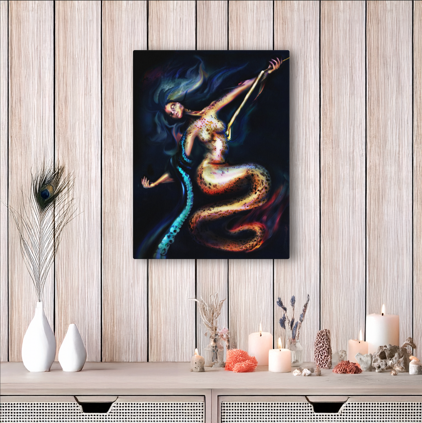 The Hunted Fine Art Poster - Three in the Trees