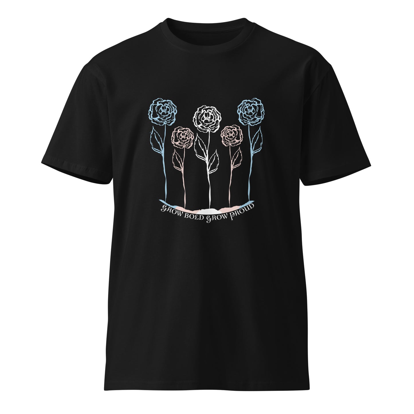 Ally Bloom premium t-shirt, black, three in the trees