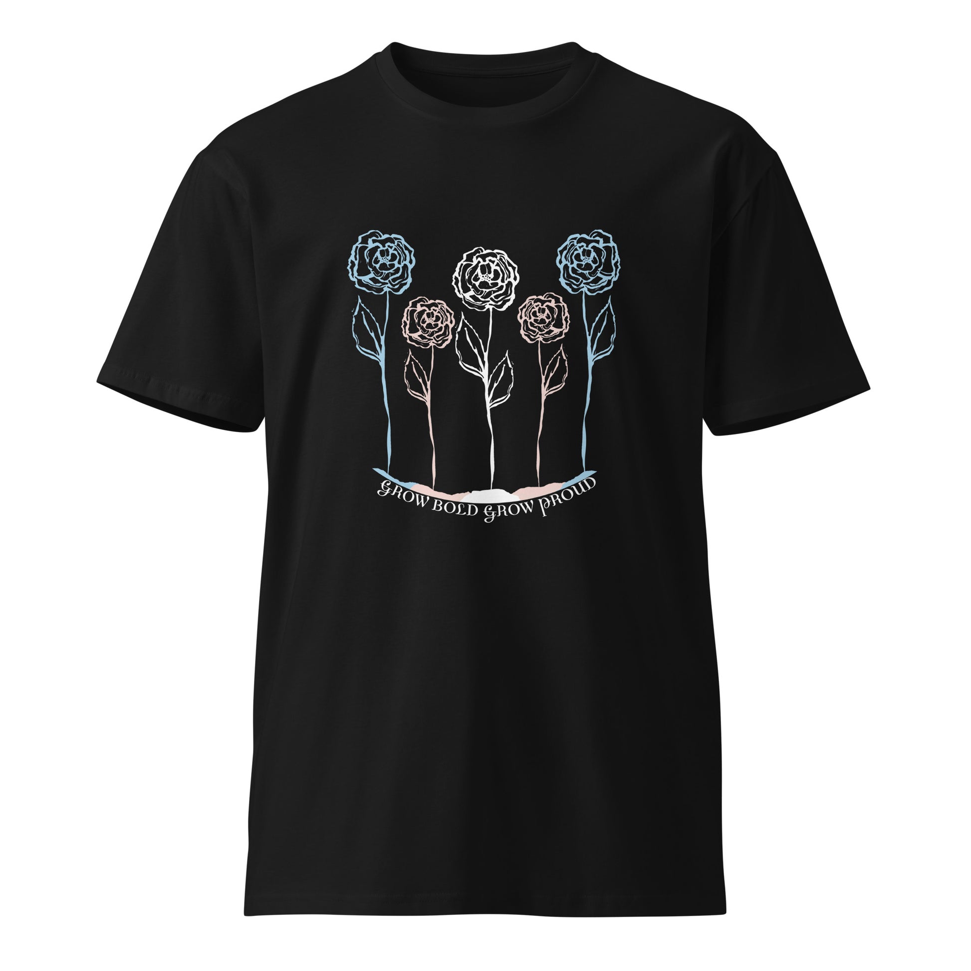 Ally Bloom premium t-shirt, black, three in the trees